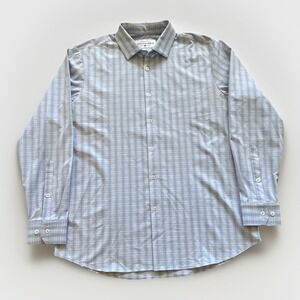 Mizzen+Main Shirt Mens XL Trim‎ Fit Button Up Leeward Collection Check Plaid